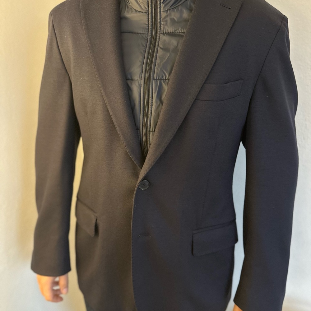 Men's Boggi Dark Blue Blazer with removable Gilet